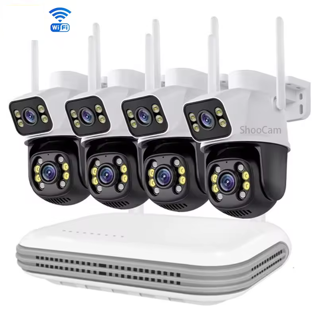 Outdoor Xmeye 6mp 4ch 8ch Wireless Home Security Camera System Wifi Ptz Network Wireless Nvr Kit Home Wifi Cctv Camera System