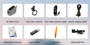 Caméra de tableau de bord ACARCAM OEM 4K/double objectif/contrôle APP/moniteur de stationnement pour Volkswagen Beetle/<span class=keywords><strong>Bora</strong></span>/CROSS LAVIDA/Caravelle/Golf - Product Image 4