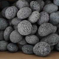 Vente Flash : Pierres de lave noires Fire Rock 5-8cm, galets pour sauna, pierres de verre pour foyer extérieur, aménagement paysager de jardin