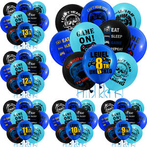 Ensemble de ballons en latex imprimés bleus sur le <span class=keywords><strong>thème</strong></span> des <span class=keywords><strong>jeux</strong></span> <span class=keywords><strong>vidéo</strong></span> de 12 pouces pour les décorations de fête d'<span class=keywords><strong>anniversaire</strong></span> des garçons de 8 à 12 ans, joueurs de <span class=keywords><strong>jeux</strong></span> <span class=keywords><strong>vidéo</strong></span>, enfants - Product Image 2