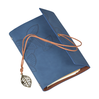 Carnet de notes OEM vintage avec motif feuille en relief, ornement métallique, pour enregistrement professionnel, direct usine