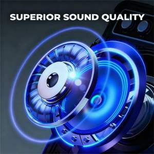 Máquina de Karaoke VOSOCO Portátil con Batería, Altavoz con 2 Micrófonos Inalámbricos, Luces LED, USB/USB-C para Uso Doméstico - Product Image 2