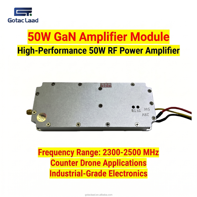 2300-2500MHz GAN Digital Modulation 50W Water Resistant Durable 28V Power Amplifier Module for Anti FPV Security System
