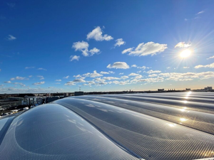 चीन में उच्च शक्ति वाले कपड़े लेपित गुंबद थिएटर वायु फिल्म उद्योग प्रदर्शनी झिल्ली संरचना निर्माण - Product Image 6