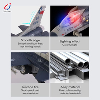 Uçak Diecast modu oyuncak alaşım F16 geri çekin askeri savaş uçağı Model uçak ile ışık ve müzik