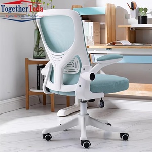 Chaise de bureau ergonomique moderne en maille avec accoudoirs réglables, couleur fraîche, usage commercial, base en acier inoxydable, garantie 5 ans - Product Image 2