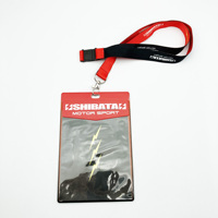 Conception personnalisée d'usine en plastique PVC Événement de travail Presse Insigne Carte d'identité Manchon en plastique Ticket Pouch Holder