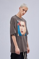 T-shirt oversize unisexe personnalisé promotionnel Streetwear pour hommes à manches courtes imprimé grande taille fonction de compression livraison directe de stock
