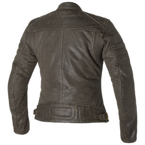 Chaqueta de moto de cuero de verano para mujer Carburo SOLARIS LADY Certificado CE Marrón 3XL - Product Image 2
