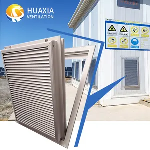 HUAXIA sfiato per esterni contenitori in acciaio per la spedizione all'ingrosso pannelli contenitore finestra contenitore di stoccaggio aria filtro di ventilazione pannello