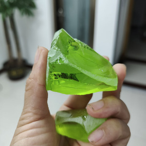 Kryptonite Light #B1301 Color Uncut Nanosital Raw Material Synthetic Nano Gemstone Rough <b>Stone</b> For Loose <b>Gems</b> Making - Product Image 3