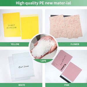 Compostable New Design Rose Flower Poly Mailers Shipping Packaging <b>Bag</b> Thick Hig Quality Postage Envelope <b>Bag</b> - Product Image 4