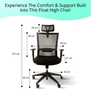 Chaise de bureau ergonomique à dossier haut en maille, confortable et très vendue, avec massage, pivotante, design moderne, réglable pour chambre/salon - Product Image 5
