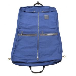 Échantillon Gratuit - Housse de Transport Pliable de Luxe Faite à la Main pour Costume Homme en Toile Bleu Foncé - Sac de Voyage et de Mariage pour Costume - Product Image 5
