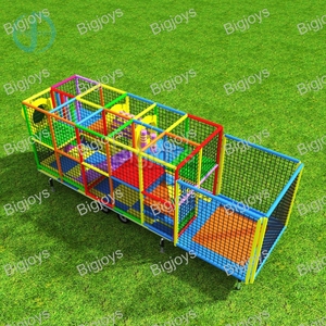 2024 New Hot trong nhà softplay thiết bị giá rẻ trong nhà sân chơi di động với Trailer chơi Trung tâm trong nhà trẻ em sân chơi - Product Image 3