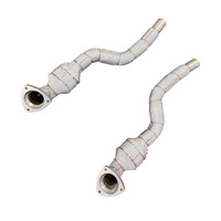 Collecteur d'échappement Premium YIHONG SS304 pour Maserati GranTurismo 4.2 4.7 2007-2020, finition polie, système de performance à court terme