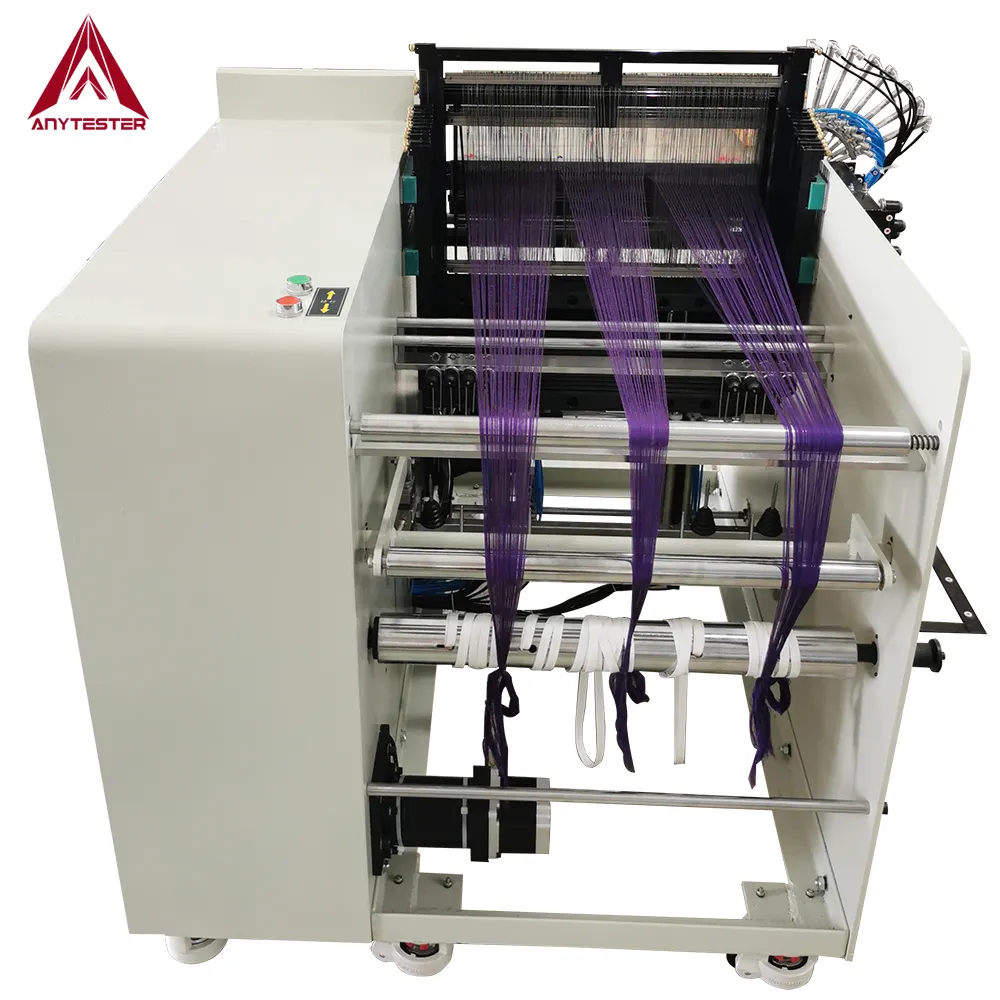 Telar automático de 20 pulgadas de ancho para uso en investigación en la universidad, accesorio para tela textil, pinzas para muestras