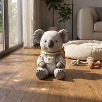 Urne funéraire personnalisée en céramique Koala Astronaute, pot de crémation minimaliste, fournitures funéraires commémoratives OEM ODM