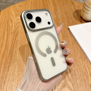 Sang Trọng Siêu Mỏng Mờ Mờ Từ Trường Hợp Đối Với iPhone 17 14 15 16 Pro Max Hỗ Trợ Không Dây Sạc Bảo Vệ Cứng Bìa - Product Image 1