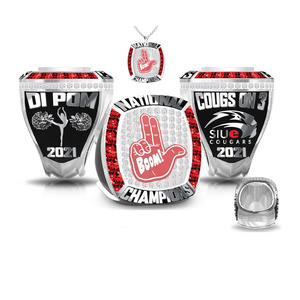 High Quality Custom Championship Rings for Football Basketball <b>Cheerleading</b>-Alloy Sports Tournament Jewelry - Product Image 4