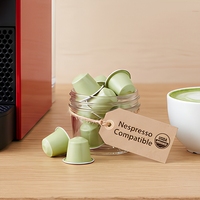 Capsules de thé au matcha et à la crème caramel sans sucre, en vrac, compatibles avec les machines à café
