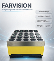 Sistema de Clasificación de Paquetes Industrial Inteligente FARVISION, Clasificador de Ruedas con Capacidad de Carga de 60 kg, 6000PPH, Máquina Clasificadora de Paquetes Automática de Alta Velocidad