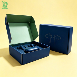 Boîte d'expédition en carton rigide recyclable pour écouteurs, boîte d'envoi pour colis postaux, emballage pour petites entreprises technologiques - Product Image 1