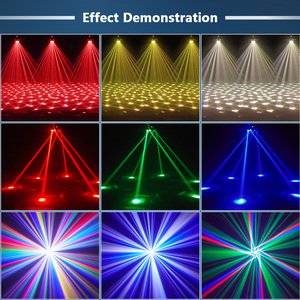 New sáu vũ trang Vua Kong Abyss hiệu ứng gương di chuyển đầu ánh sáng với <span class=keywords><strong>DMX</strong></span> điều khiển từ xa thích hợp cho DJ Disco bar Đảng giáng sinh - Product Image 3