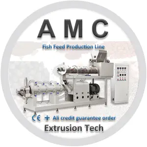 Americhi-máquina comercial de fabricación de pellet de pescado flotante, para + máquina de granulación de alimentación de pescado