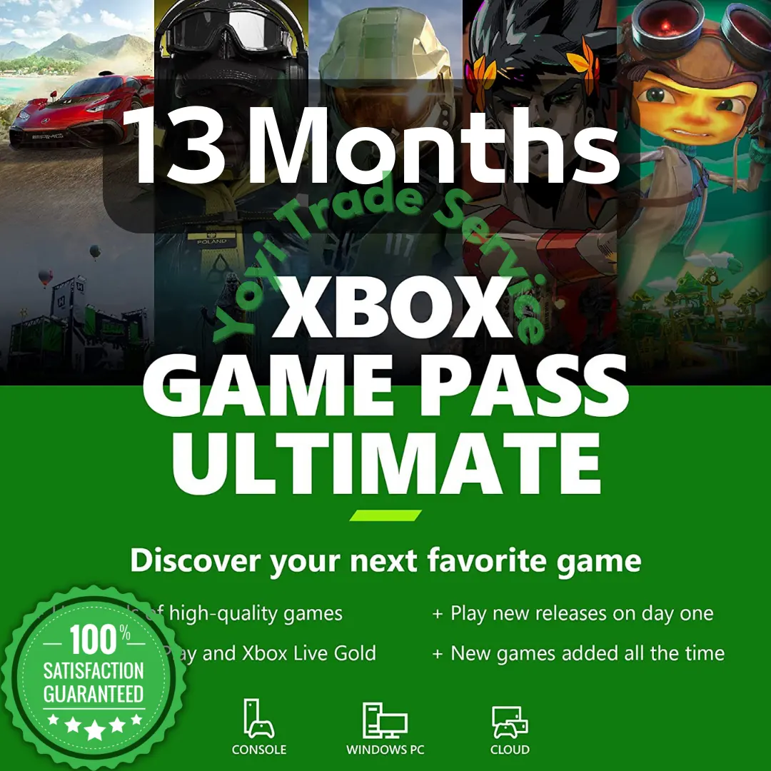 XBox Game Pass אולטימטיבי לשנה 12 חודשים PC Game Pass אולטימטיבי ל-12 חודשים (שדרג את החשבון שלך)