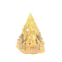 Décoration de fête de Noël, veilleuse en plastique en forme d'iceberg à LED avec lumière blanche chaude, fonctionne sur piles