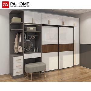 PA Bán Buôn Phòng Ngủ Quần Áo Tủ Quần Áo Hiện Đại Trượt Cửa Tủ Quần Áo Acrylic - Product Image 1