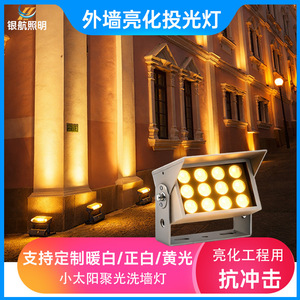 Projecteur LED mural 18W à 6 faisceaux, intensité variable, étanche, pour aménagement paysager et villas - Product Image 4