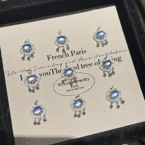 Collar con Colgante de Buda Maitreya de Plata Pura S925 para Mujer, Estilo Chino Nuevo, Jade Violeta Emperador, Color Morado, para Clavícula - Product Image 5