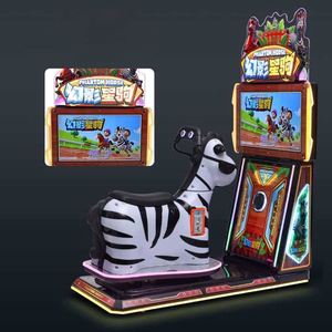 เครื่องเกมแข่งม้าแฟนทอมคุณภาพสูงจากโรงงาน เครื่องเล่นเกมอาร์เคดจำลองการแข่งม้าแบบหยอดเหรียญอัตโนมัติ ทำจากพลาสติก ภาษาอังกฤษ - Product Image 5
