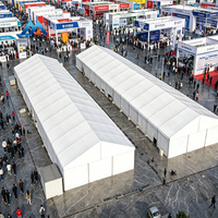 Tente de réception de luxe pour événements et mariages, 20m x 50m, capacité 1000 personnes, en aluminium et PVC, imperméable, ignifuge, certifiée CE, fournisseur MST