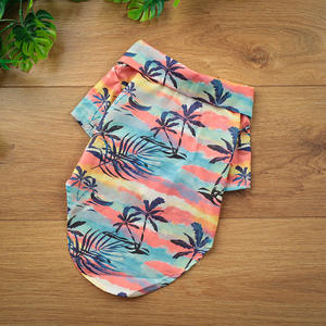 Huisdierkleding Zomer Tropische regen Zee Kokosrok Hawaiiaans overhemd Polyester Elegant Romantisch Vakantie Aan zee Groot Medium - Product Image 6