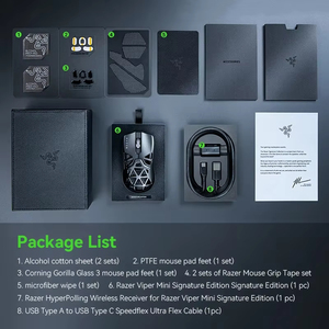 <span class=keywords><strong>Razer</strong></span> <span class=keywords><strong>Viper</strong></span> <span class=keywords><strong>Mini</strong></span> Signature Edition Mouse Inalámbrico Tri Mode Aleación de magnesio Hollow Out Equipado con un receptor 8K Ratón para juegos - Product Image 6