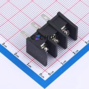 MX35H-8.25-03P-BK01-Cu-S-A Barrier Terminal Block Through hole Component THT,P=8.25mm Connector Two Sides 8.25mm 1x3P Center Pin - Product Image 1