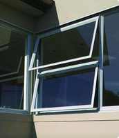 Fenêtre à battant en aluminium à double vitrage avec toit en verre, design NFRC AS2047 CE TOMA