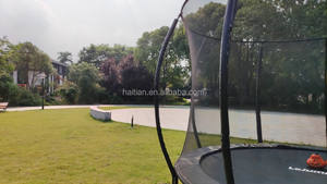 <span class=keywords><strong>Protection</strong></span> UV de trampoline certifié Citrouille GS de 8 pieds avec trampoline de <span class=keywords><strong>poteau</strong></span> de filet de sécurité incurvé - Product Image 2