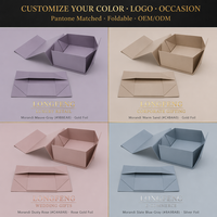Boîte d'emballage en carton couleur avec fermeture magnétique, pliable, pour bijoux, cosmétiques, chaussures, sacs, logo personnalisé
