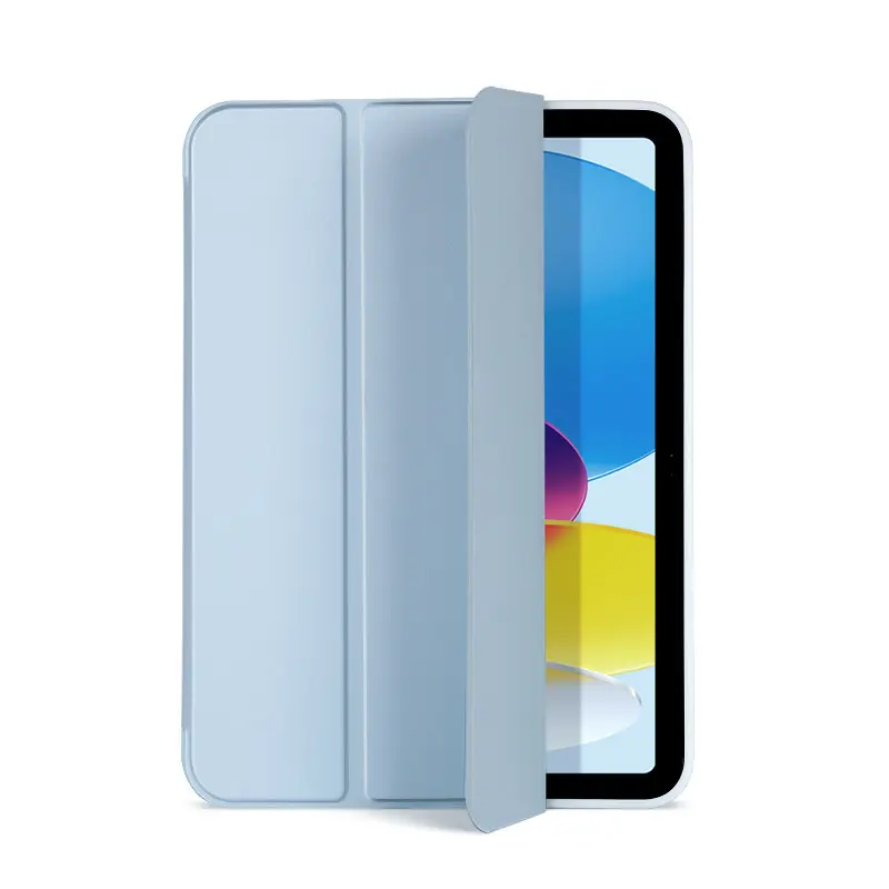 Ultra delgado de 9,7 pulgadas para iPad y iPad Mini 4/5/6 Smart Cover Case PU cuero Trifold Stand Pen Slot ligero conveniente