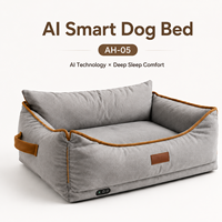 Lit pour chien solide et lavable avec housse amovible, support surélevé, tissu doux, design élégant, module de surveillance intelligent pour la vente en gros
