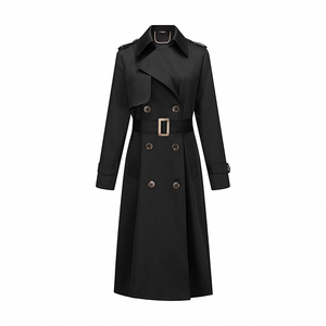 Cintura moda moda ragazza abbigliamento lusso giacche lunghe invernali modesti <span class=keywords><strong>Trench</strong></span> da <span class=keywords><strong>donna</strong></span> per le donne - Product Image 2