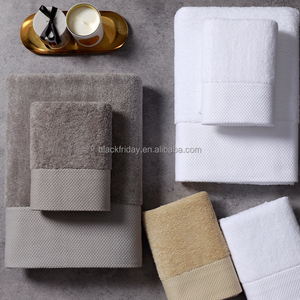 100% katun bintang lima logo kustom Hotel diperbesar dan menebal 700 gram handuk mandi besar mewah - Product Image 3