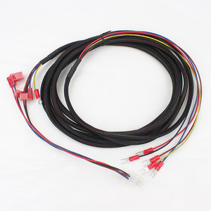 Kabel Harness Multi-Warna Kustom dengan Terminal Lepas Cepat Merah dan Terminal Spade untuk Pengkabelan Sinyal Daya Peralatan Mekanik - Product Image 1