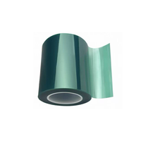 Ruban de masquage en polyester vert imperméable, auto-adhésif, enduit de silicone pour la peinture à haute température et la protection des surfaces