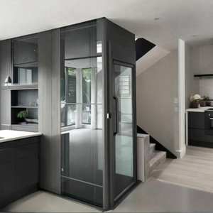 Lift Penumpang Villa Kecil Berkualitas Tinggi 2-6 Lantai dengan Penggerak AC Tanpa Gear Desain Modern Konstruksi Baja Tahan Karat - Product Image 5