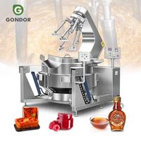 Marmite de cuisson industrielle sous vide à double enveloppe, entièrement automatique, avec pompe motorisée électrique, pour le mélange de sirop de sucre, de confiture et de sauces, et la préparation alimentaire